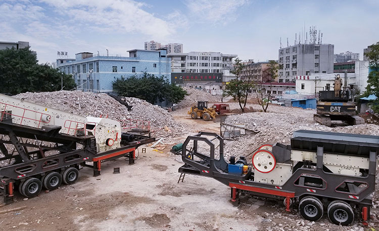 建筑垃圾破碎機(jī)-移動(dòng)破碎站